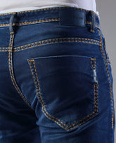 FS 129 Flying Shark Men’s Bold Stitch Dark Wash Jeans