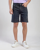 FS 126 Flying Shark Men’s Black Denim Shorts