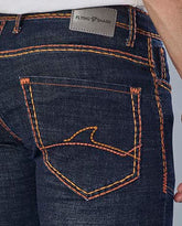 FS156 Flying Shark Saddle Stitched Dark Indigo Denim Jeans