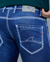 FS 116 – Flying Shark "Shark Fin Edge" Saddle Stitch Denim