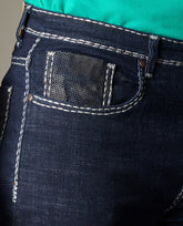 FS131 Dark Wash Bold White Heavy Style