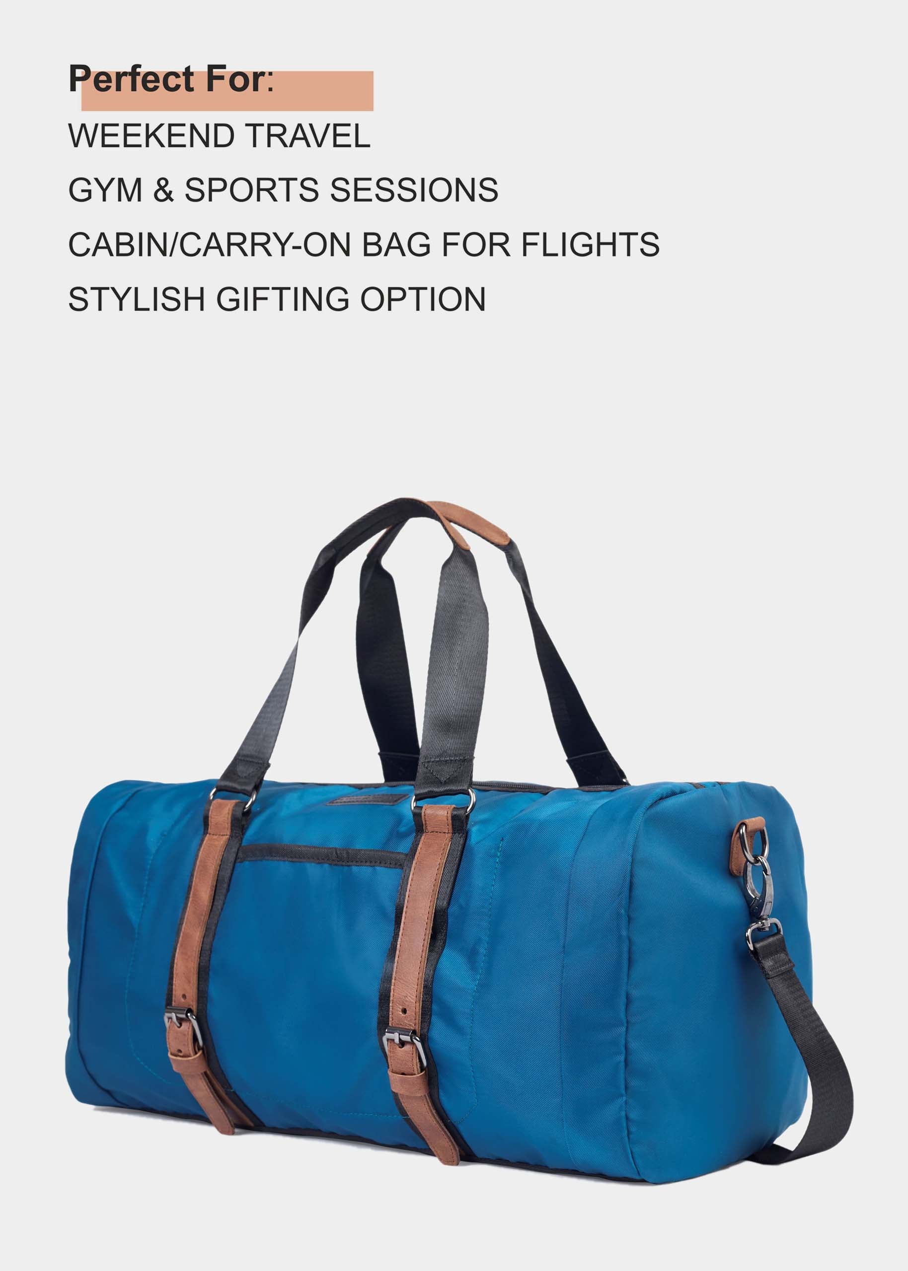 Flying Shark Premium Duffel Bag for Men | Travel & Gym Bag