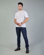 Men’s Contrast saddle stitching Denim Jeans