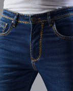 Men’s Bold Stitch Dark Wash Jeans