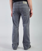 Flying Shark Men's Grey Bootcut Jeans with Signature Saddle Stitch Flying Shark