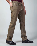 Khaki Straight Regular Fit Jeans Flying Shark