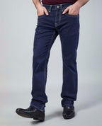 Dark Blue Straight Regular Fit Jeans Flying Shark
