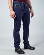 Dark Blue Straight Regular Fit Jeans Flying Shark