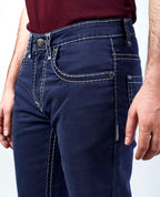 Dark Blue Straight Regular Fit Jeans Flying Shark