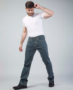 Olive Straight Regular Fit Jeans Flying Shark
