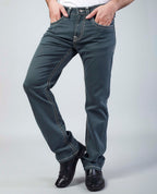 Olive Straight Regular Fit Jeans Flying Shark