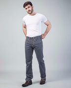Grey Straight Regular Fit Jeans Flying Shark