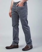 Grey Straight Regular Fit Jeans Flying Shark