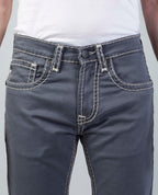 Grey Straight Regular Fit Jeans Flying Shark