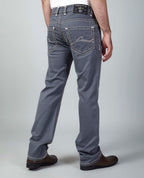 Grey Straight Regular Fit Jeans Flying Shark