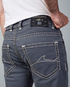 Grey Straight Regular Fit Jeans Flying Shark