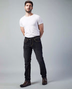 Deep Washed Black Slim Regular Fit Jeans Flying Shark