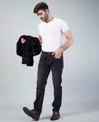 Deep Washed Black Slim Regular Fit Jeans Flying Shark
