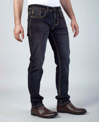 Deep Washed Black Slim Regular Fit Jeans Flying Shark