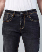 Deep Washed Black Slim Regular Fit Jeans Flying Shark