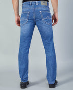 Flying Shark Men's Ice Blue Saddle Stitch Jeans Flying Shark