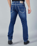 Flying Shark Men's Polar Blue Saddle Stitch Jeans Flying Shark