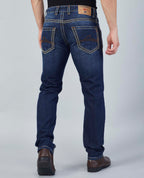 Flying Shark Men's Dark Indigo Saddle Stitch Jeans Flying Shark