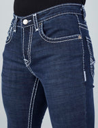 Flying Shark Men's Midnight Blue Saddle Stitch Jeans Flying Shark
