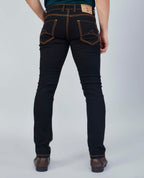 Flying Shark Onyx Black Saddle Stitch Jeans Flying Shark