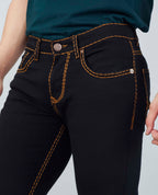 Flying Shark Onyx Black Saddle Stitch Jeans Flying Shark