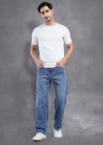 Vertical Stitch Pattern Denim Jeans - FS123