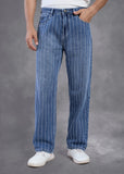 Vertical Stitch Pattern Denim Jeans - FS123