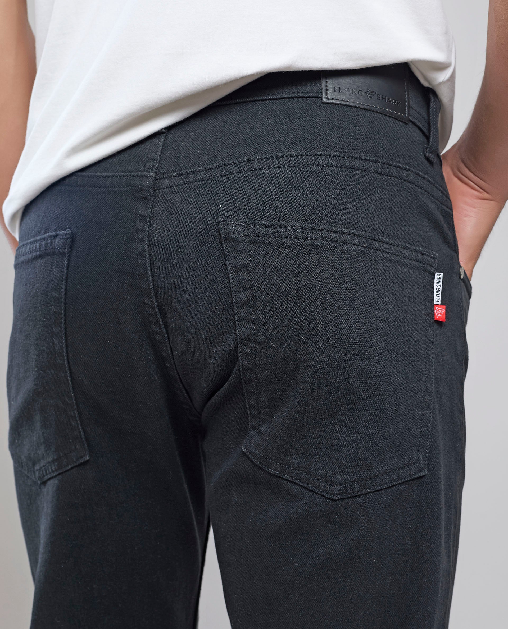 Flying Shark Men’s Black Denim Jeans - FS125