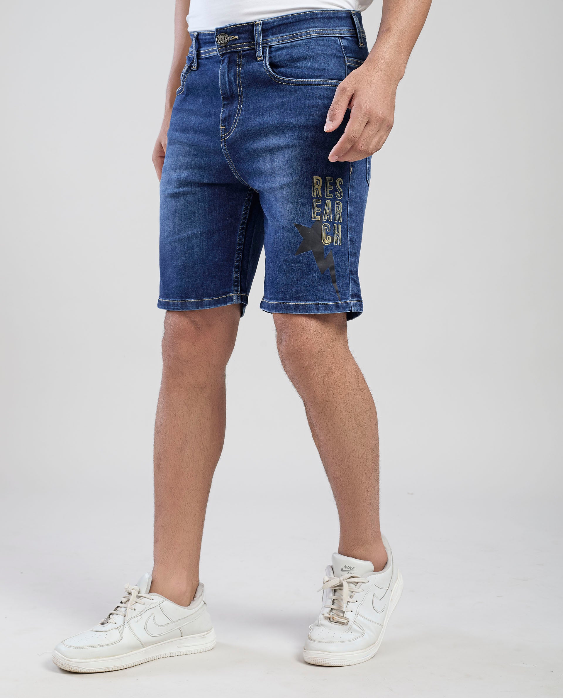 FS 126 Flying Shark Men’s Blue Denim Shorts