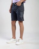 FS 126 Flying Shark Men’s Black Denim Shorts