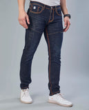 FS156 Flying Shark Saddle Stitched Dark Indigo Denim Jeans