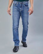 Saddle Stitch Classic Blue Denim Jeans