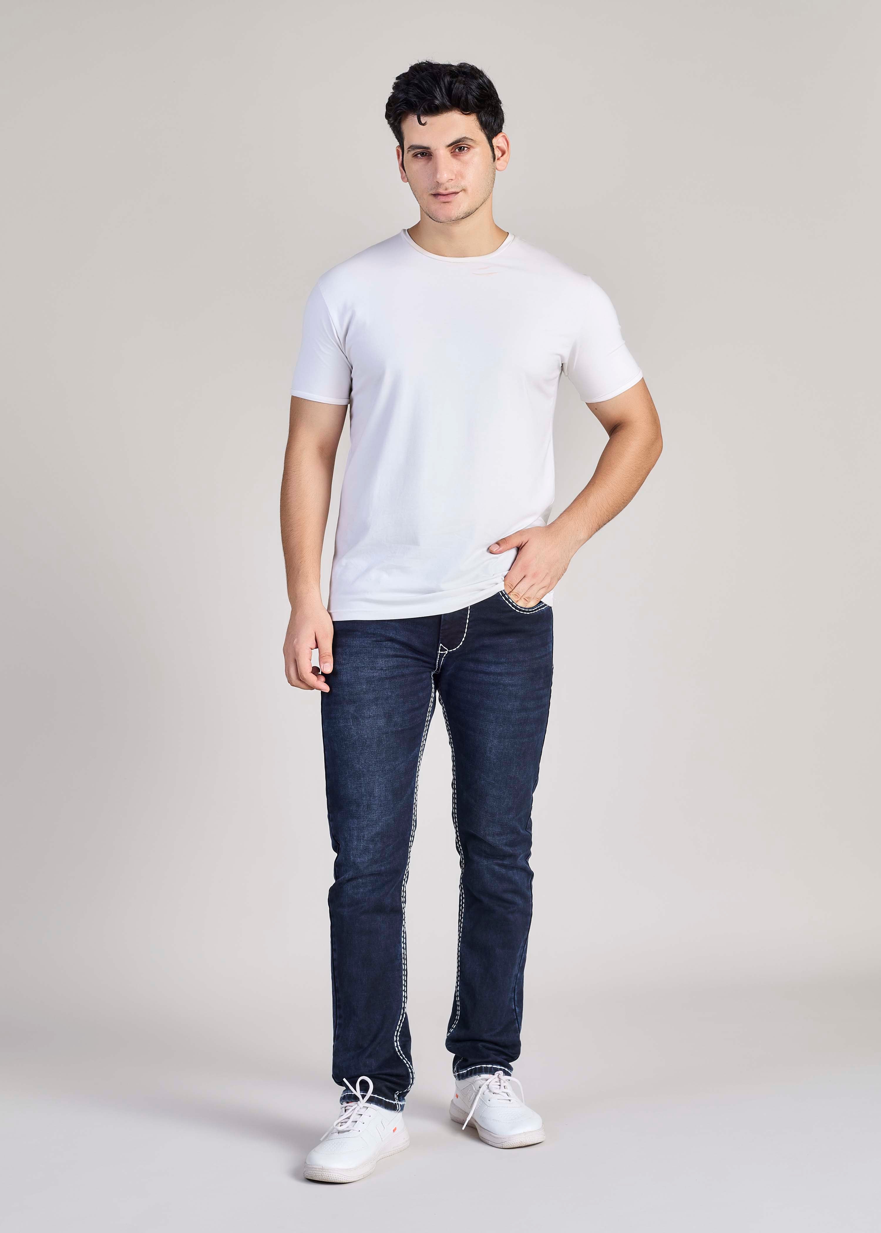FS 116 – Flying Shark "Shark Fin Edge" Saddle Stitch Denim