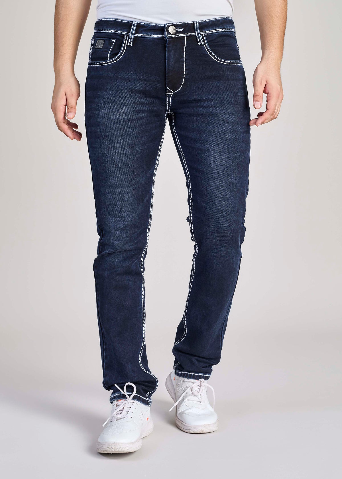 FS 116 – Flying Shark "Shark Fin Edge" Saddle Stitch Denim