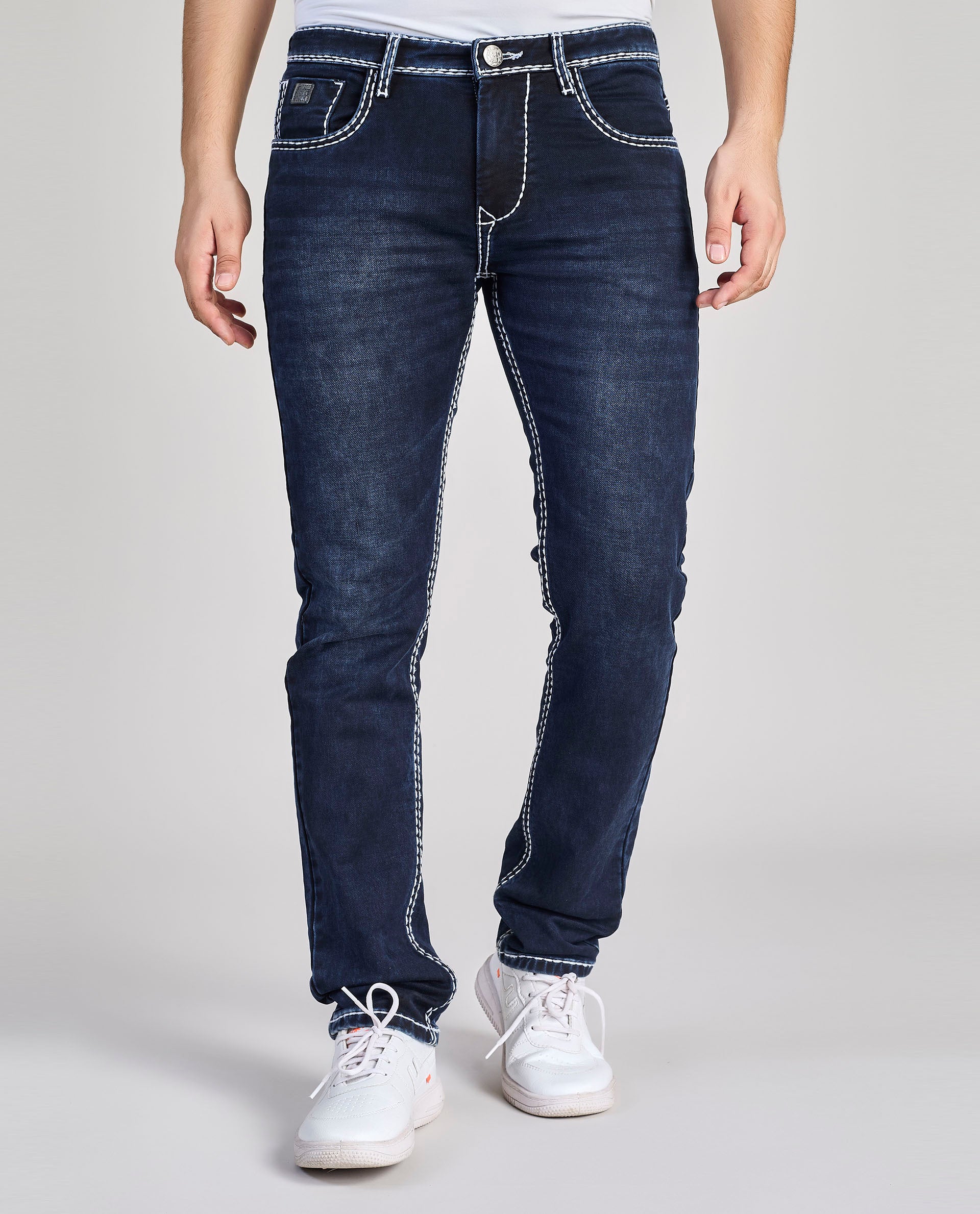 FS 116 – Flying Shark "Shark Fin Edge" Saddle Stitch Denim
