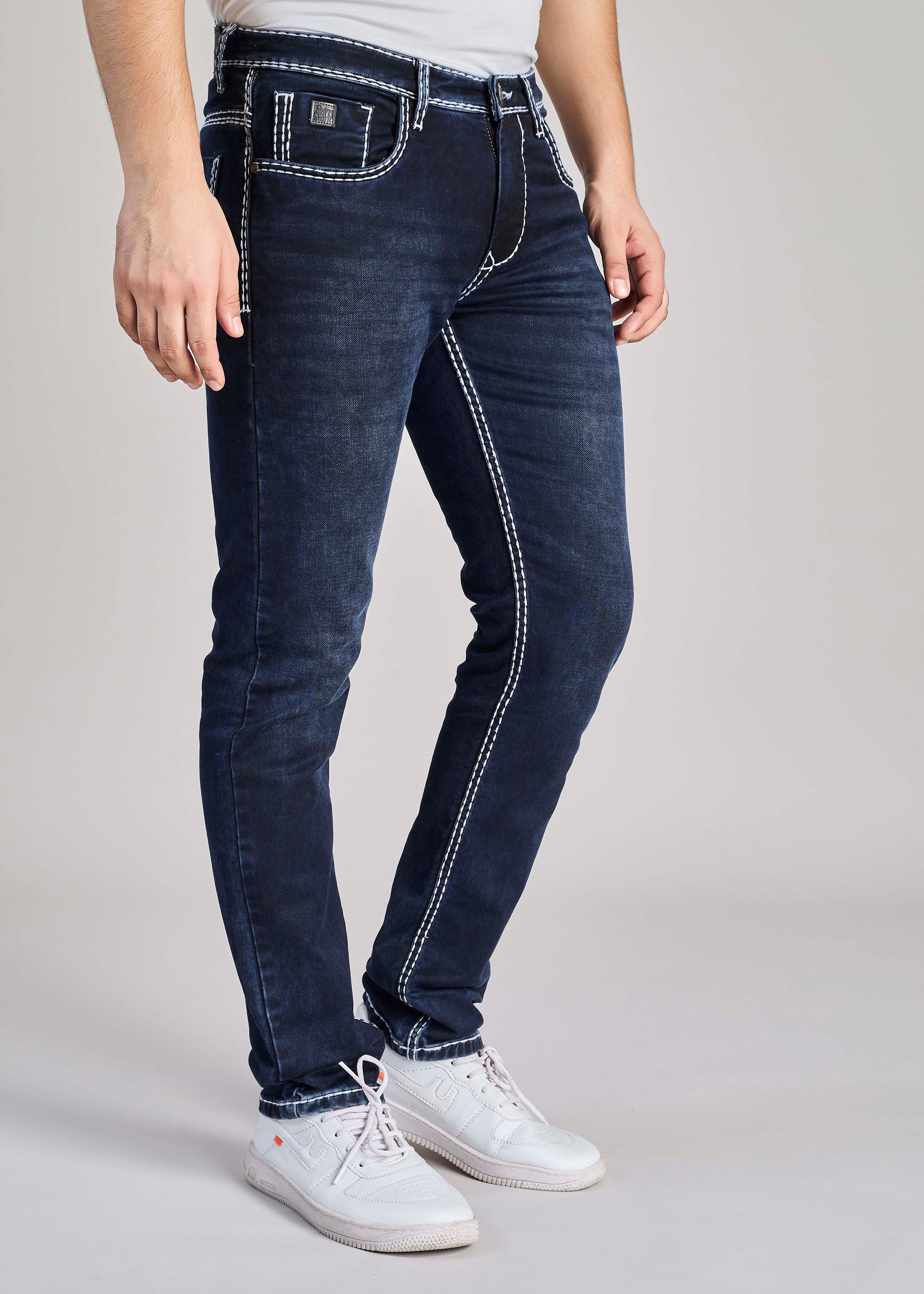 FS 116 – Flying Shark "Shark Fin Edge" Saddle Stitch Denim