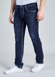 FS 114 – Flying Shark "Light Grey Contrast Stitch" Saddle Stitch Denim