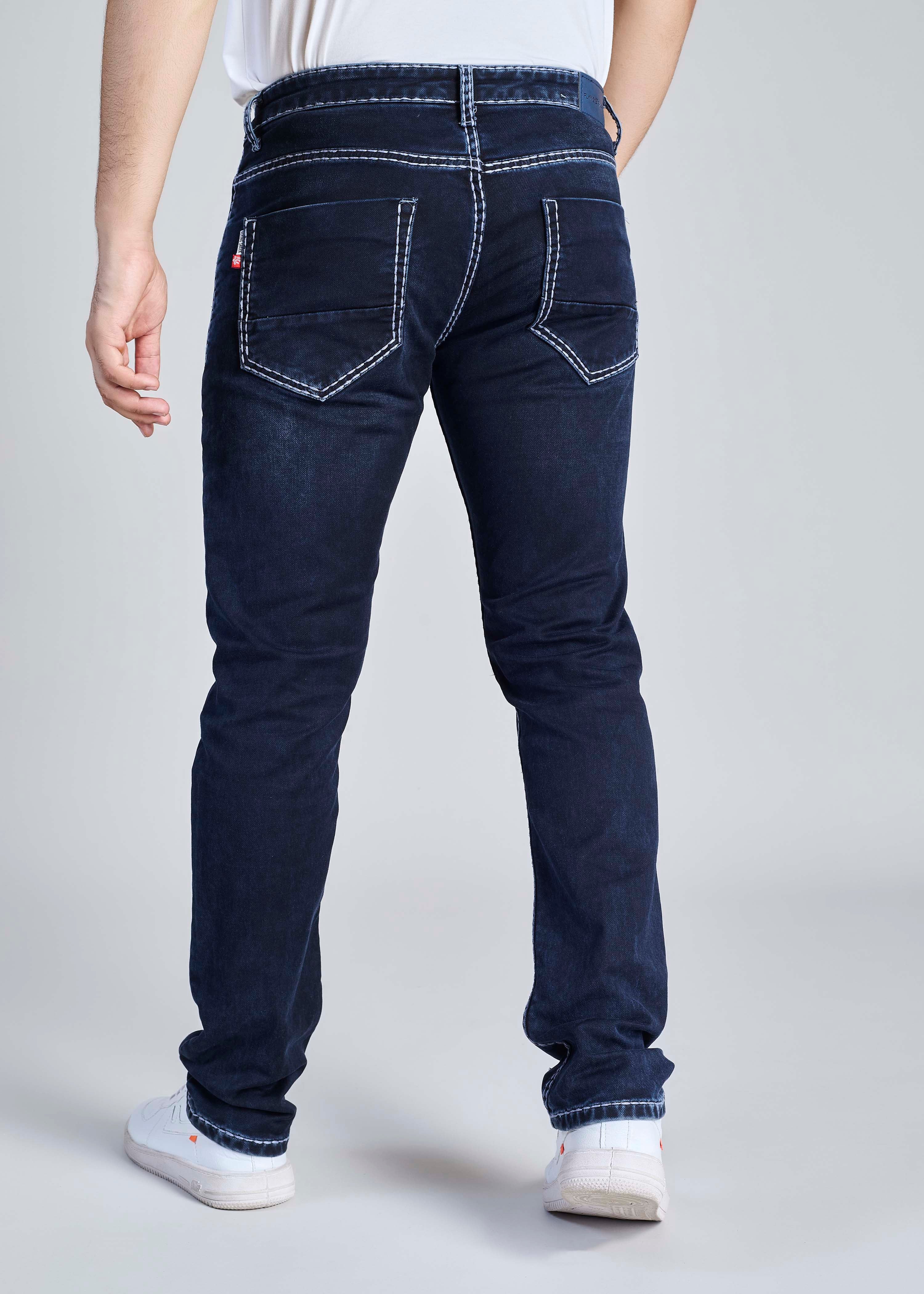 FS 114 – Flying Shark "Light Grey Contrast Stitch" Saddle Stitch Denim