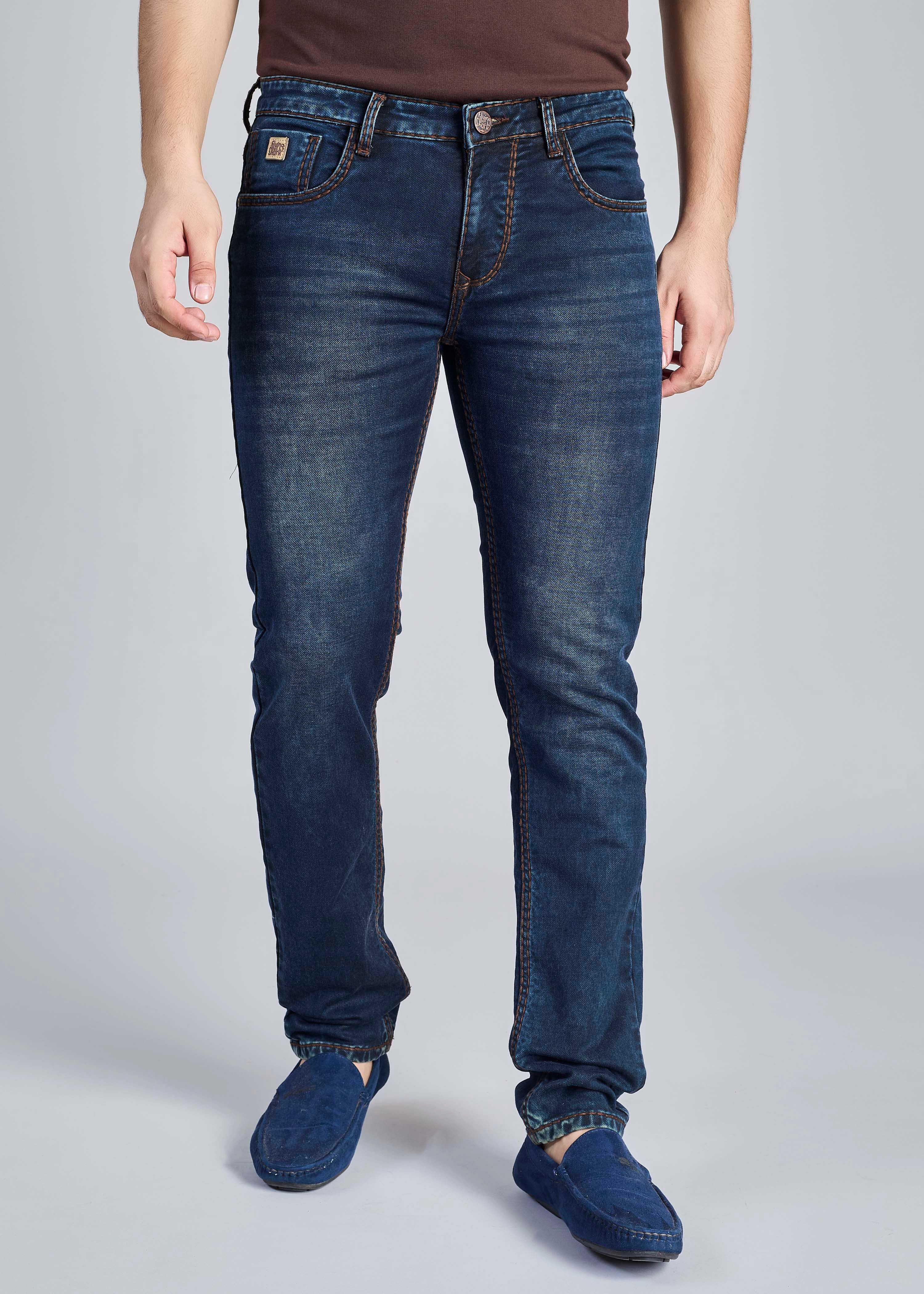 FS 112 – Flying Shark "Minimal Deep Indigo" Saddle Stitch Denim