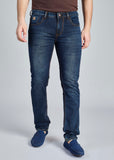 FS 112 – Flying Shark "Minimal Deep Indigo" Saddle Stitch Denim