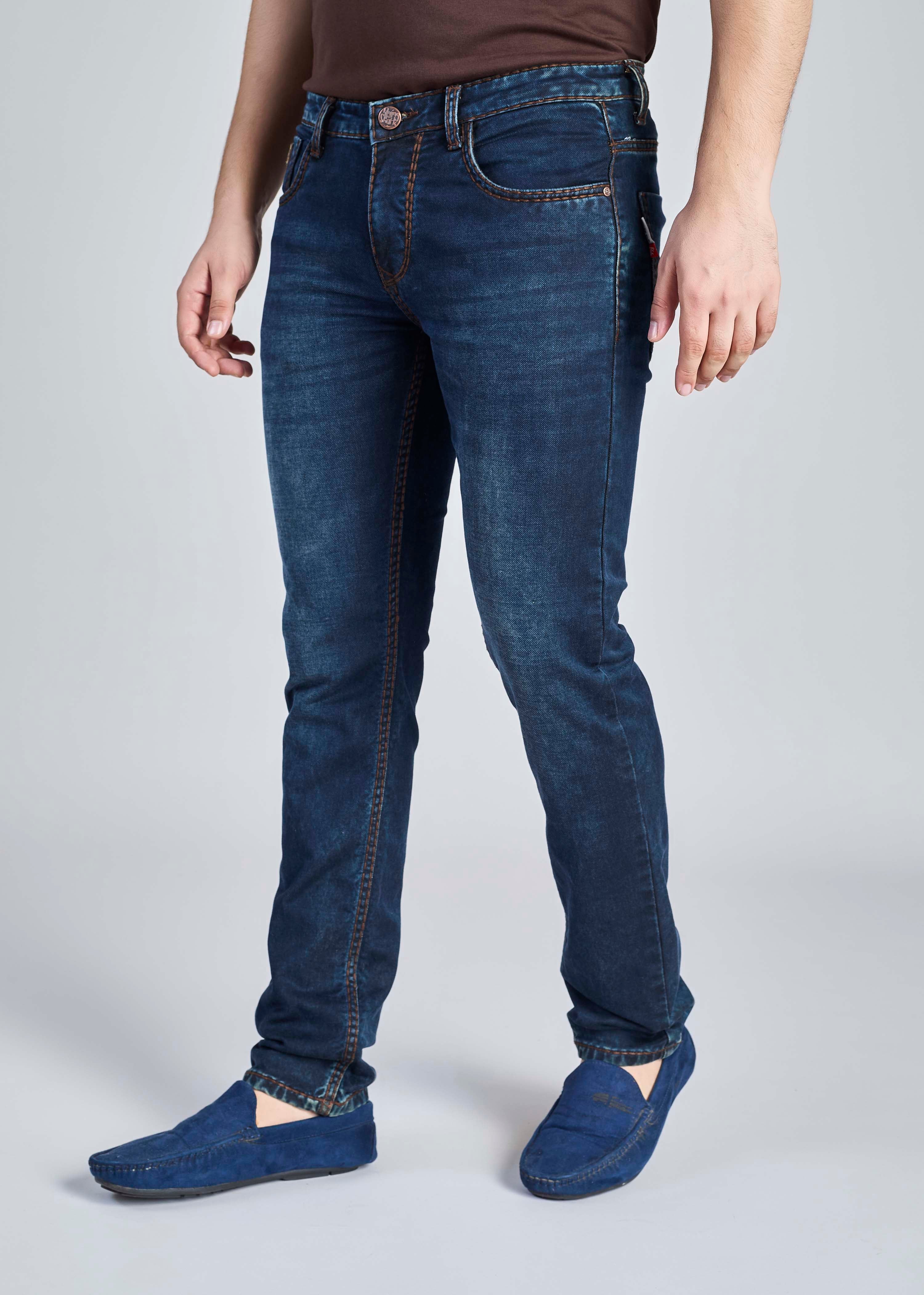 FS 112 – Flying Shark "Minimal Deep Indigo" Saddle Stitch Denim