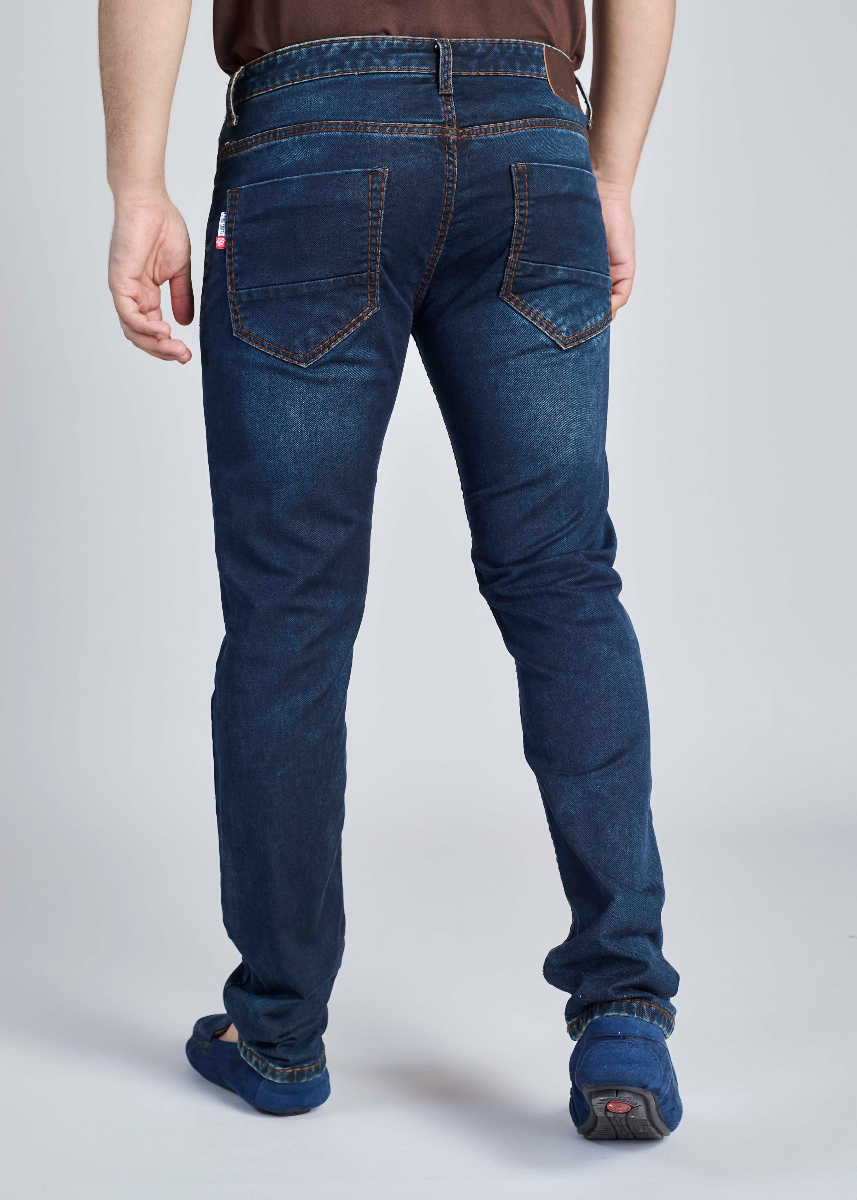 FS 112 – Flying Shark "Minimal Deep Indigo" Saddle Stitch Denim