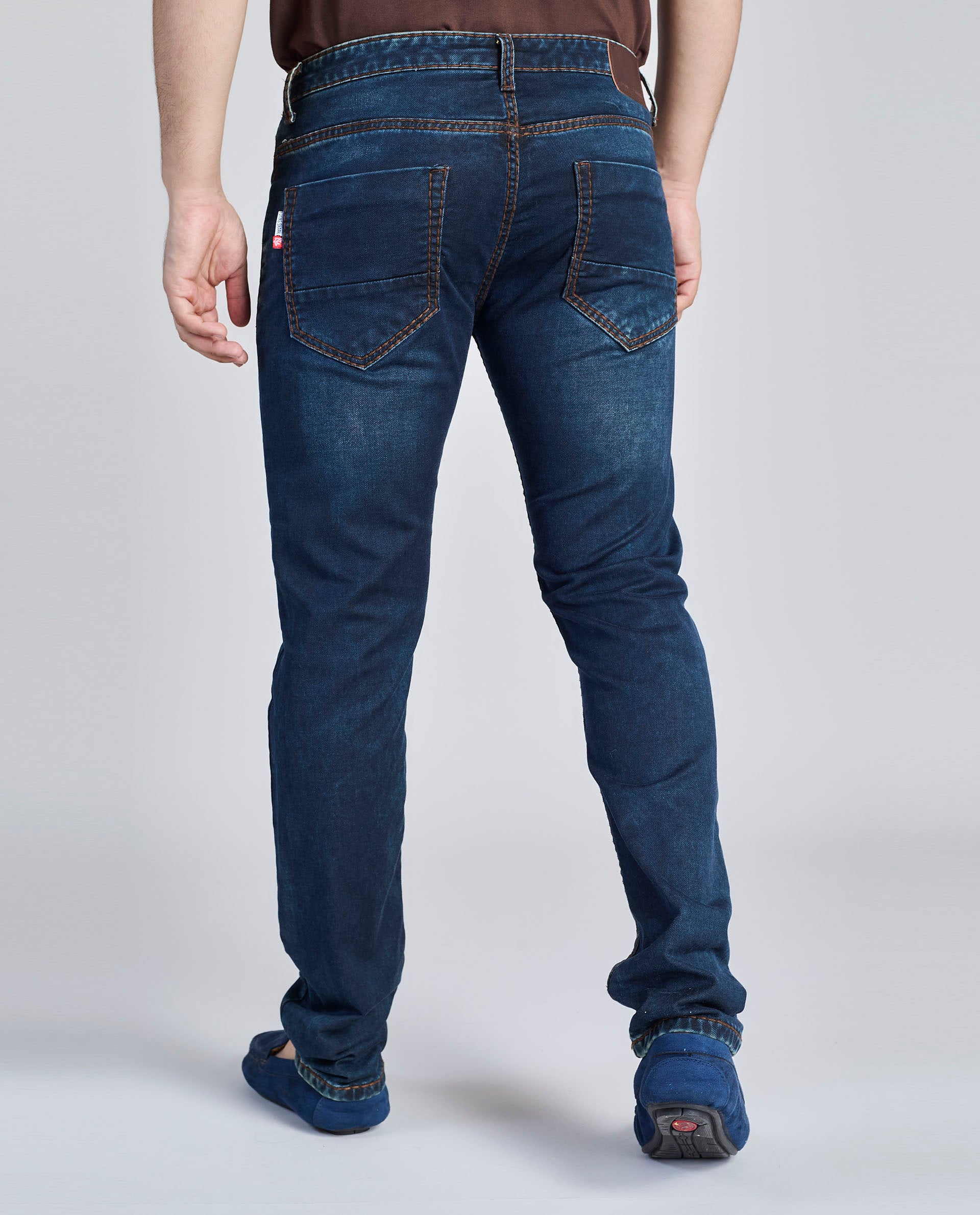 FS 112 – Flying Shark "Minimal Deep Indigo" Saddle Stitch Denim