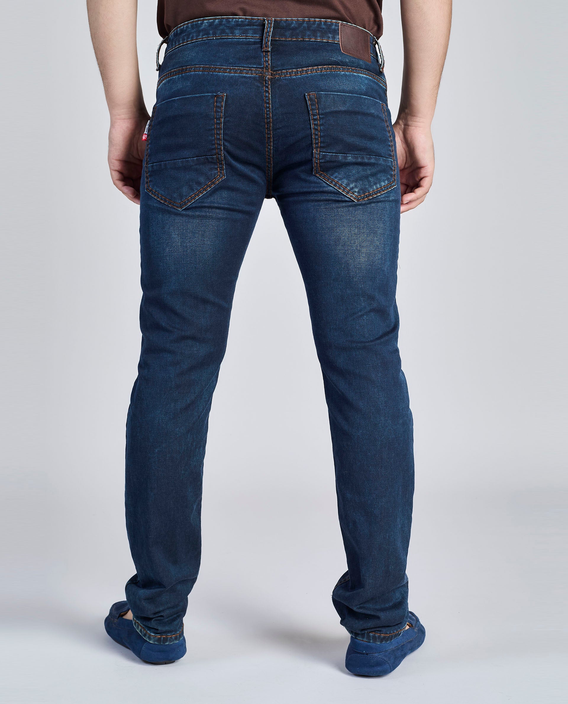 FS 112 – Flying Shark "Minimal Deep Indigo" Saddle Stitch Denim