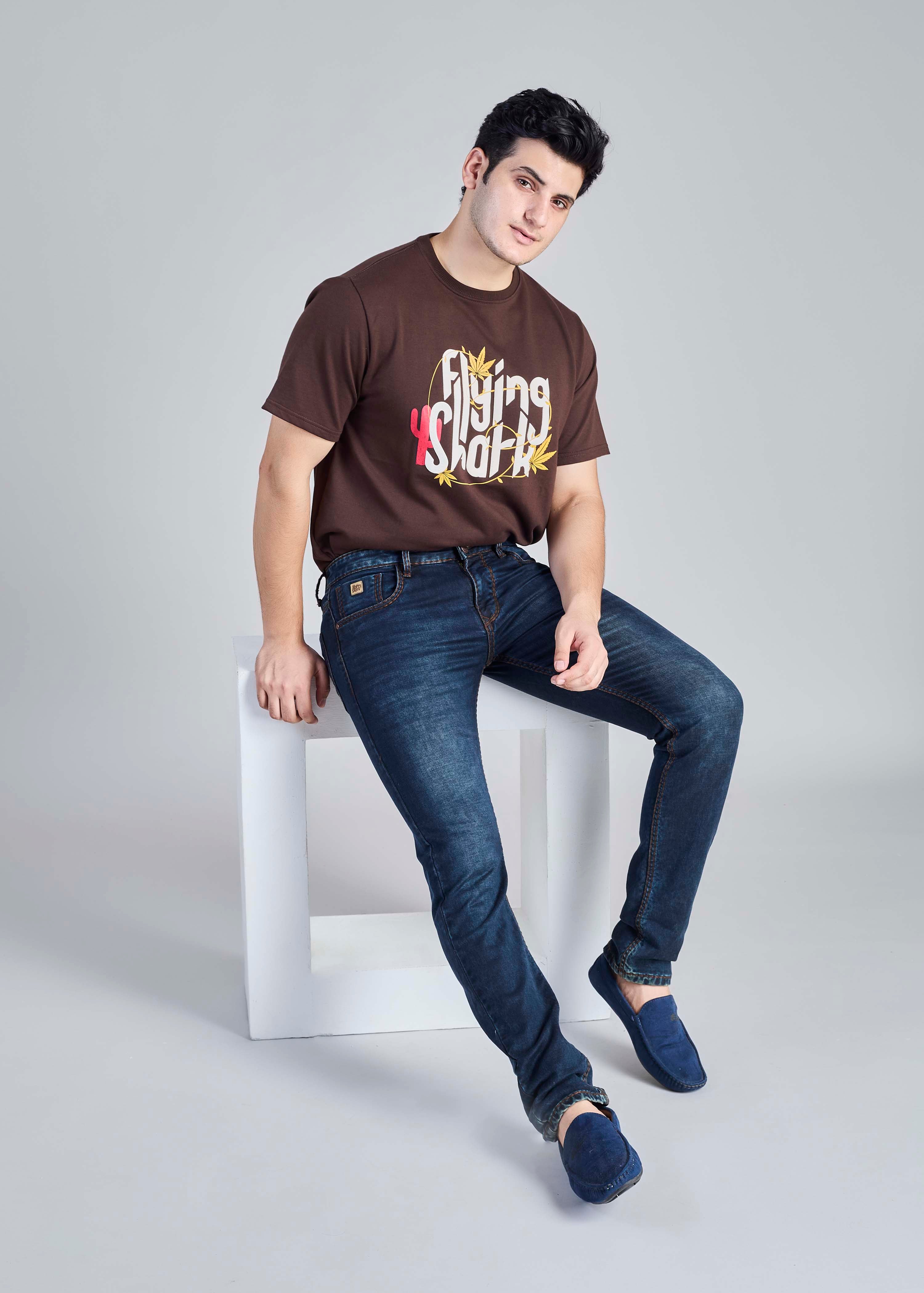 FS 112 – Flying Shark "Minimal Deep Indigo" Saddle Stitch Denim